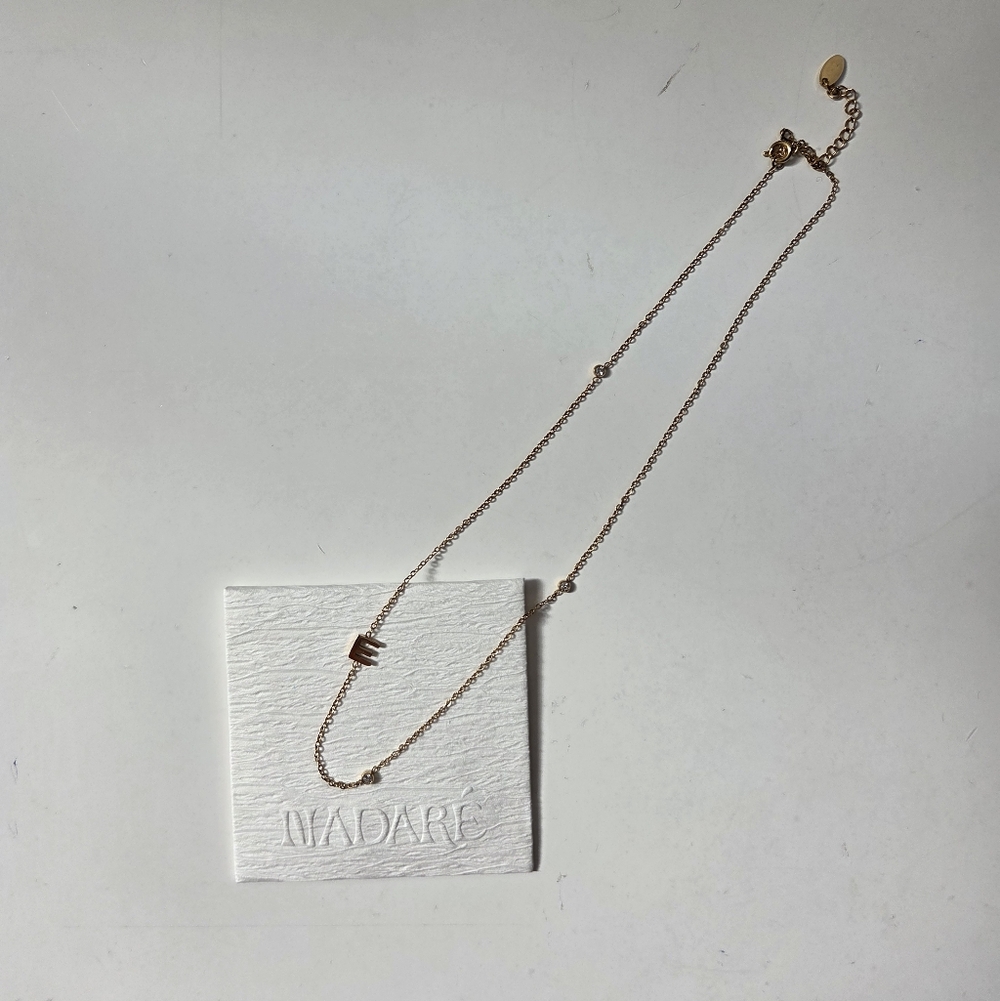 Dainty Initial Sparkle Necklace